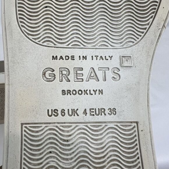 Greats Brooklyn Womens Size 6 Gray Slip On Leather Sneakers - Picture 8 of 8